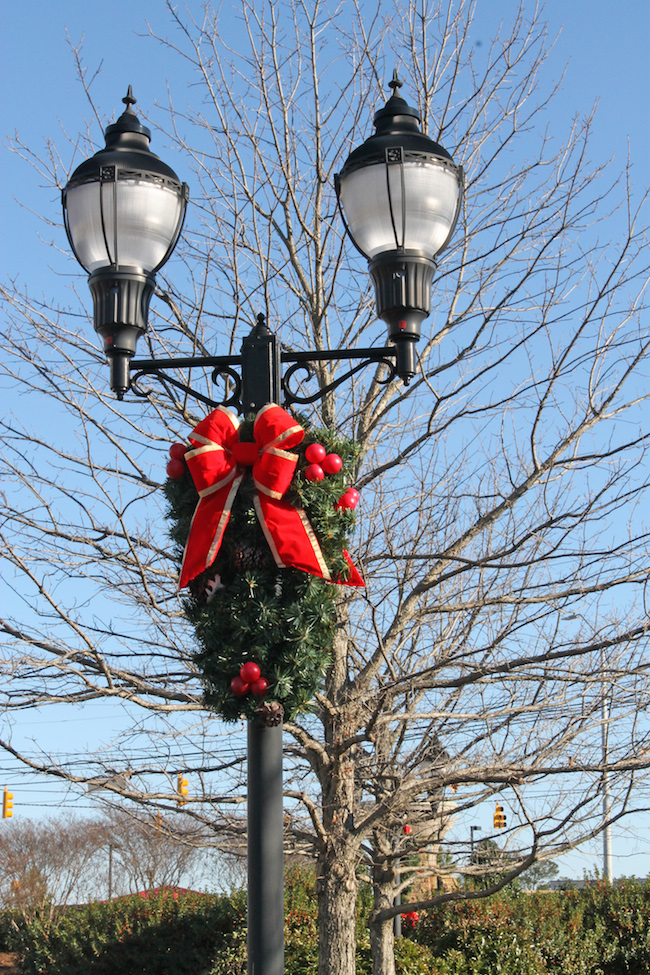 Christmas lamp post