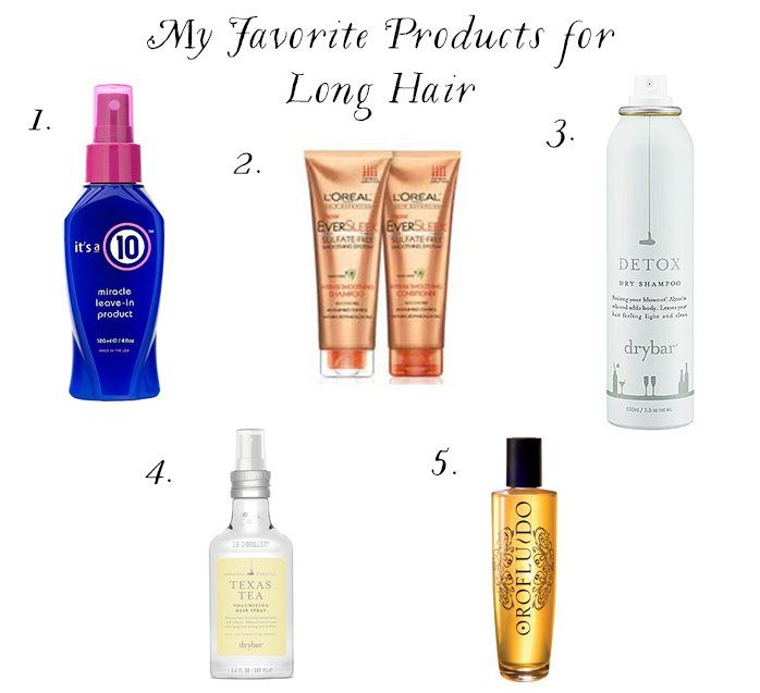 favorite products for long hair