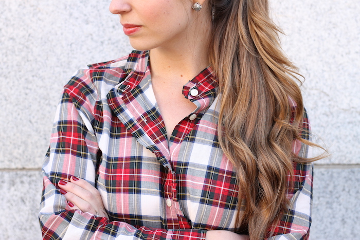 J. Crew tartan shirt